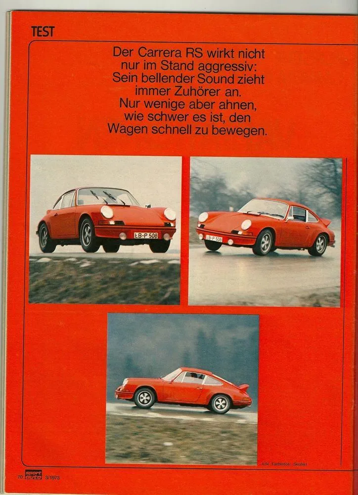 Magasine 'Sport auto', Mars 1973